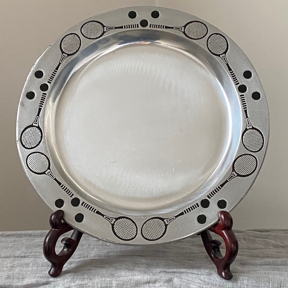 Pewtarex Trophy Plate Dish I Tennis Rim - Picture 1 of 14